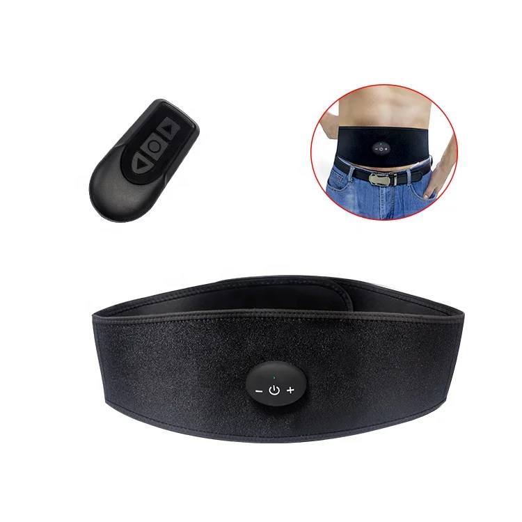 Wholesale Newest EMS Electric Muscle Stimulation Machine Unit Vibrating Electric Slimming Waist Massage Belt For Man And Woman.