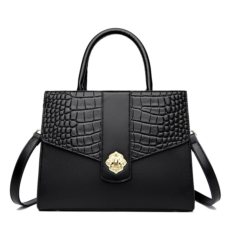 Hot Sale New Designer High Quality Luxury Solid Color Pu Leather Shoulder Bags Fashion Vintage Handbag For Women