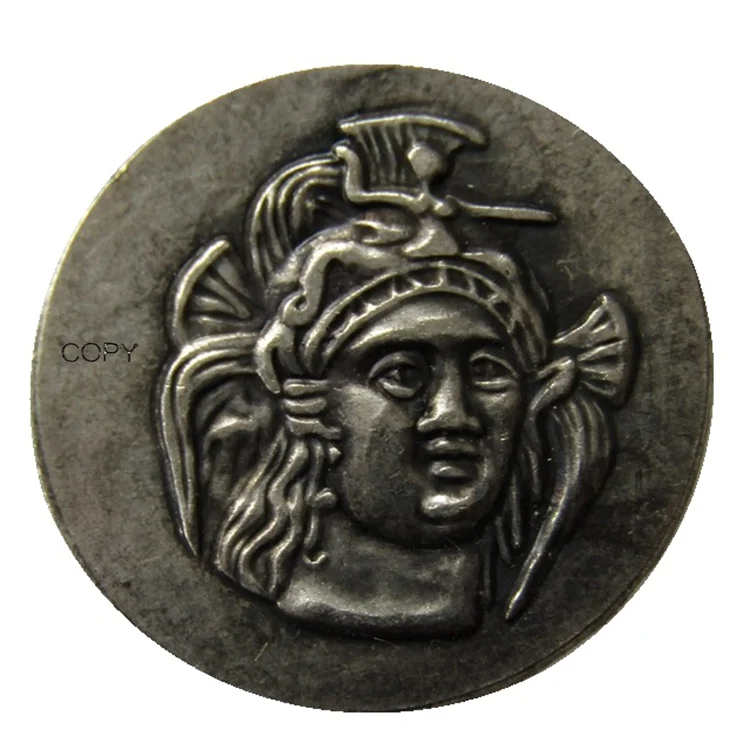 G(38) LUCANIA. Heraclea. Ca. 281-278 BC. AR drachm Silver Plated Coins