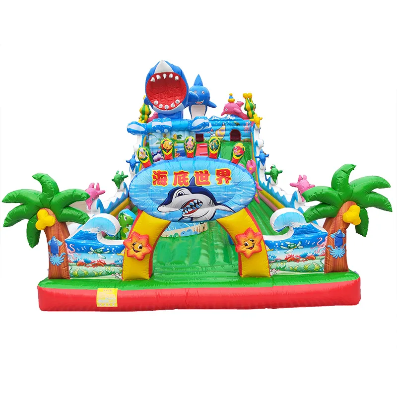 Sell undersea world outdoor large inflatable castle factory direct sales