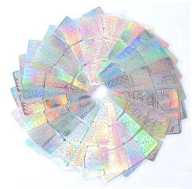 NC0658 Hot Selling 24 Patterns Design Laser Nail Stencil 3D Sticker Hollow Nail Art Decals Decoration Accessories