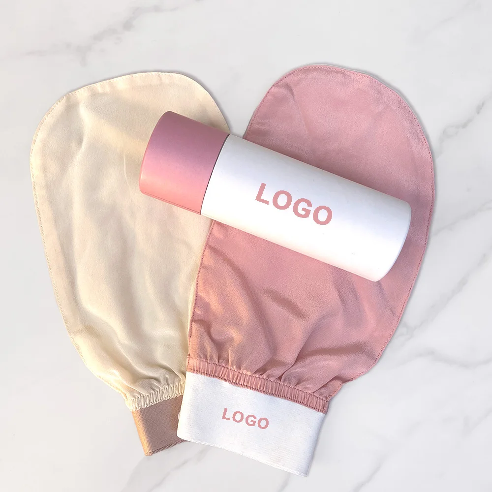 Customized cocoon Bath Scrub silk Glove Mitt Peeling Turkish Silk Exfoliating Body Mitt