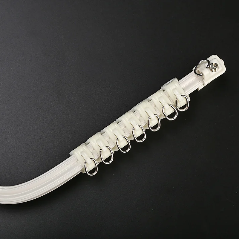 Smooth Track Aluminium and PVC Length 6M  Decorative Modern Curtain Track Set  Curtain Pole