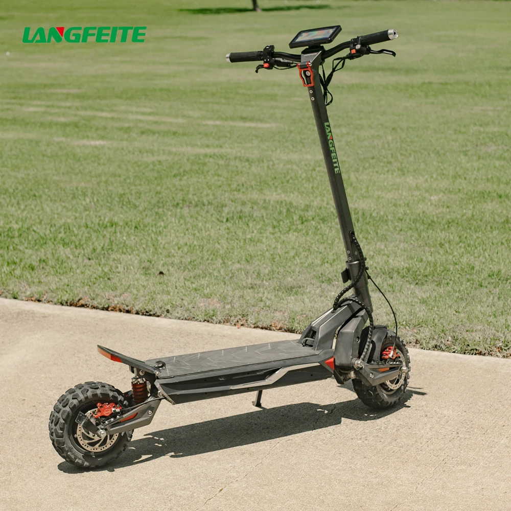 LANGFEITE Brand C1 Global Scooter 50kmh Battery Replacement E Scooter Abe Germany Price Elektrikli Escooter E Electric Scooter