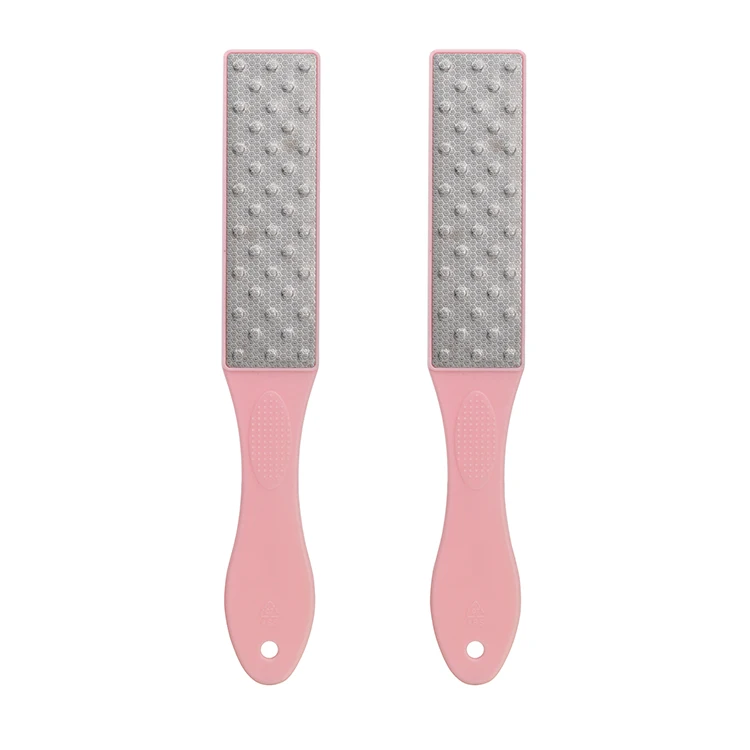 New arrival Scrubs Foot Rasp Feet double sided foot file callus remover Metal Foot File With Long Plastic Handle