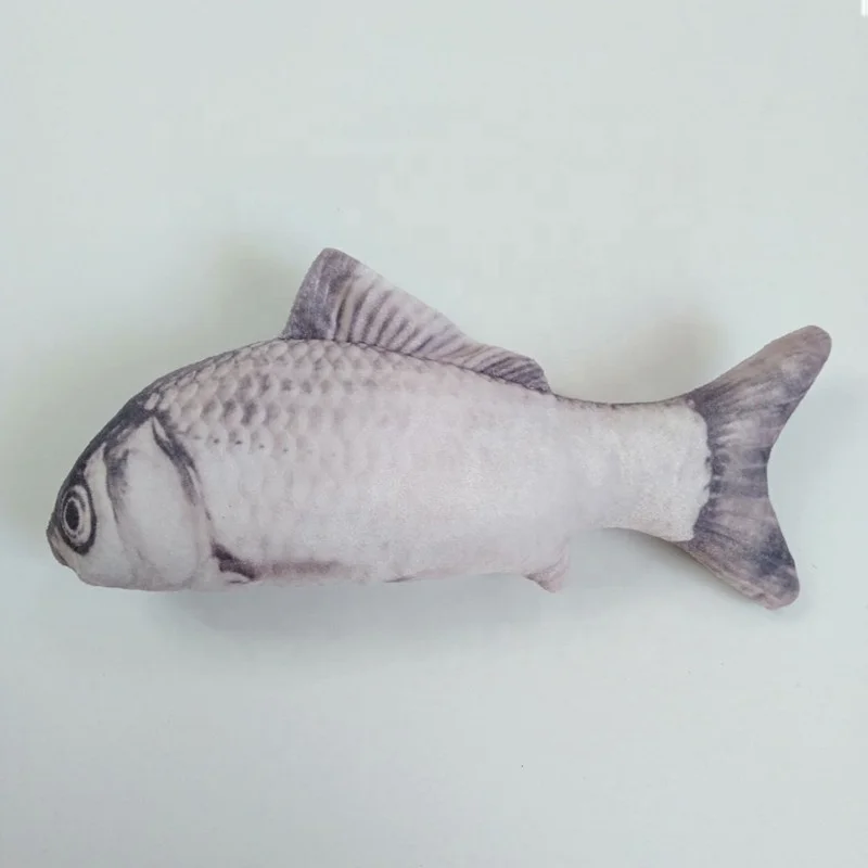 High Quality Realistic Simulation Fish Squeak Plush Dog Toys