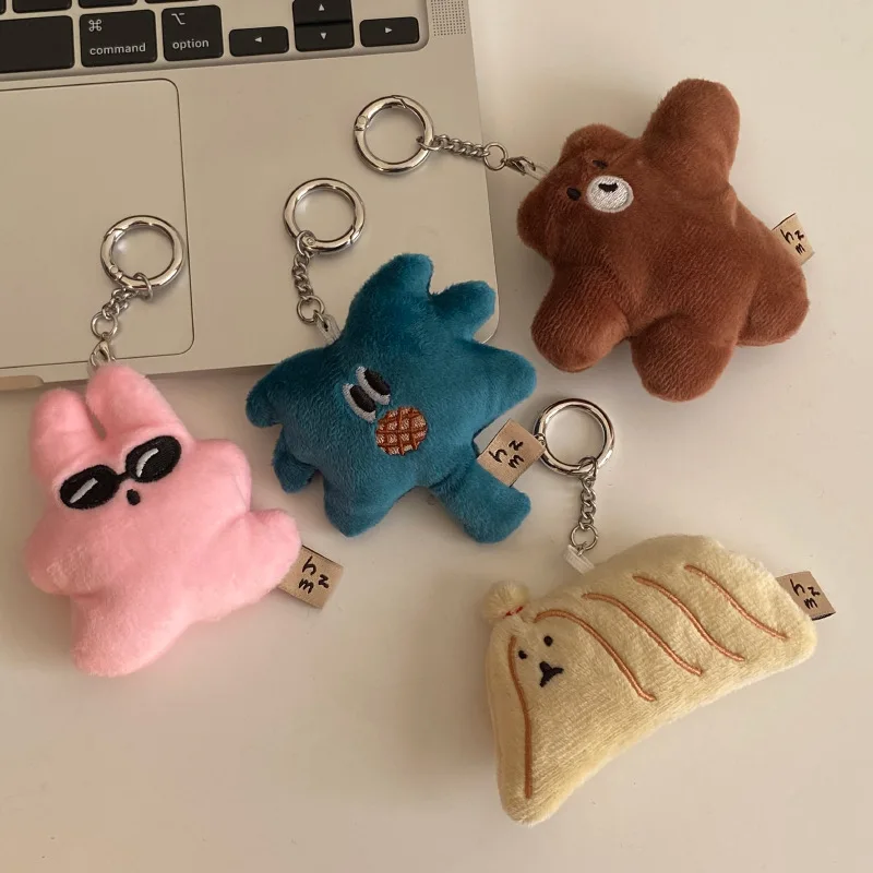 china Cute Animal Dog Repair Sunglasses Rabbit Hug Bear Bag Pendant Fun Coconut Tree Keychain Doll Machine