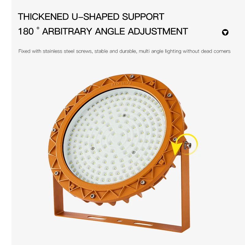 led light zone ATEX certified explosion proof floodlight easy install led explosion-proof industrial lights