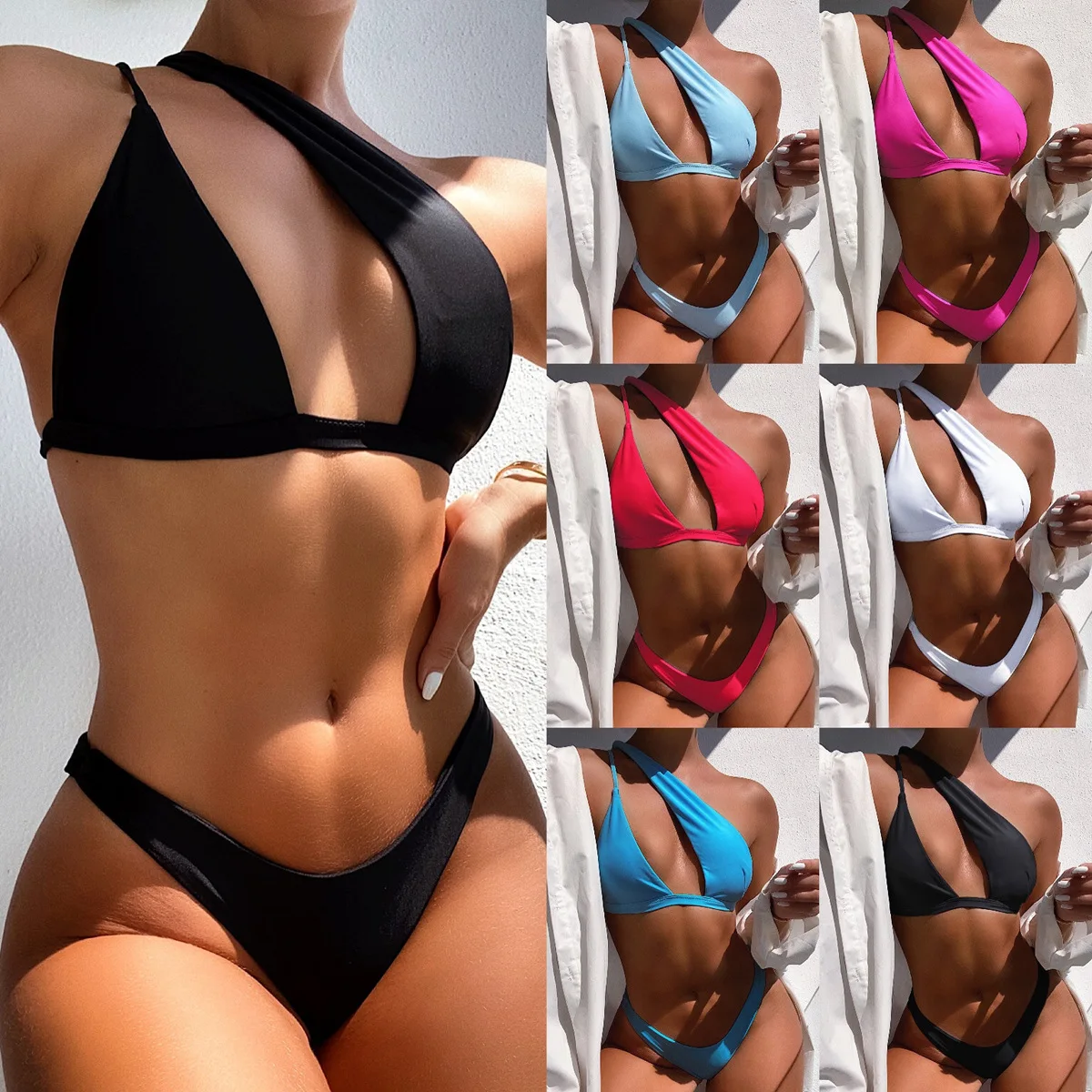 2021 Colorful Custom Private Label Designer Bikini Set Swim Bandage Biquini Sexy Swimwear Women Bikini Swimsuit Bathing Suit