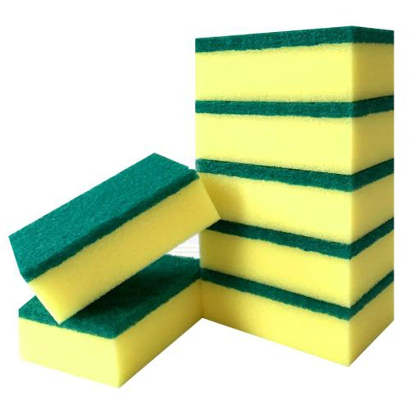 
High density kitchen dish washing oil absorbent cleaning sponge pad 