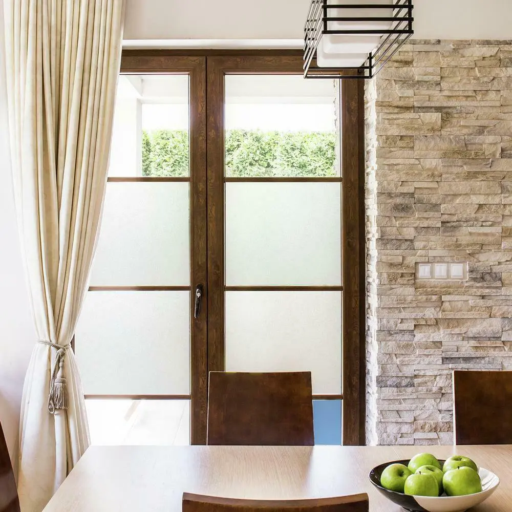 2022 New Product Self Adhesive Privacy Decorative Bathroom Door Glass Frosted Matte Window Films