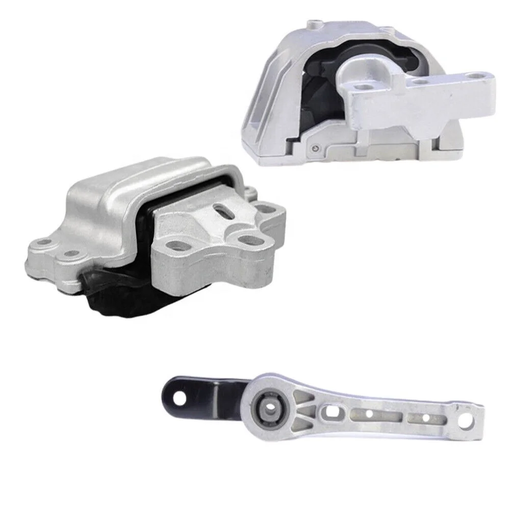 Engine & transmission Mounts set 3Pcs Fits Audi TT,  Quattro 2.0L Convertible 9092 9817 9890 8J0199262 3C0199855J  8J0199555D
