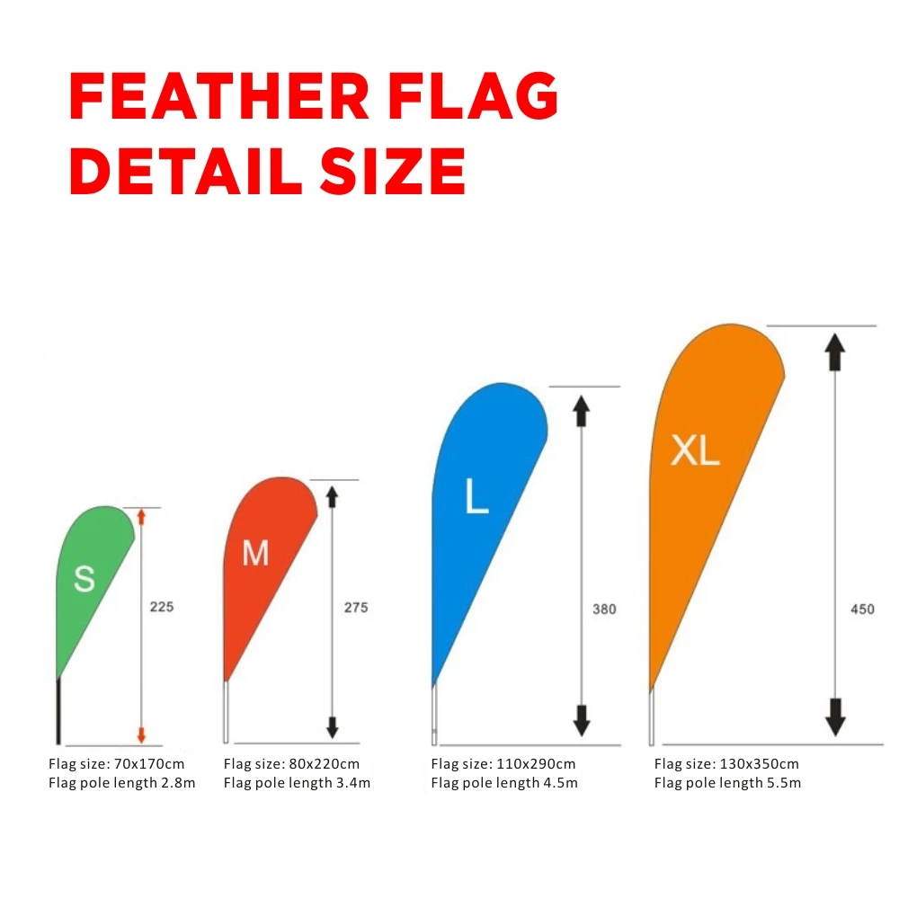 Free Design Custom Logo Beach Teardrop Swooper Flag Banners for Indoor Outdoor Advertising Club Sport Applications