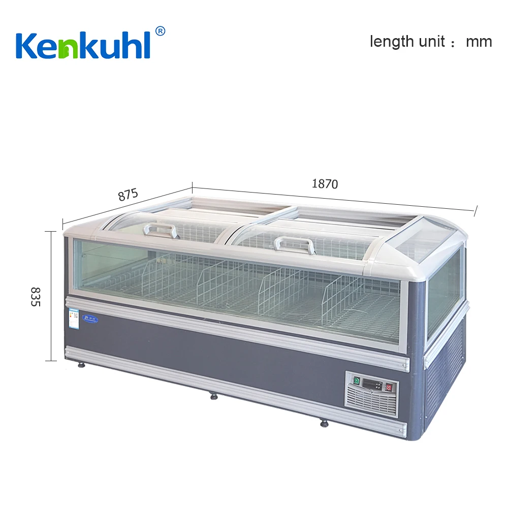Kenkuhl frozen food island freezer island freezer eco