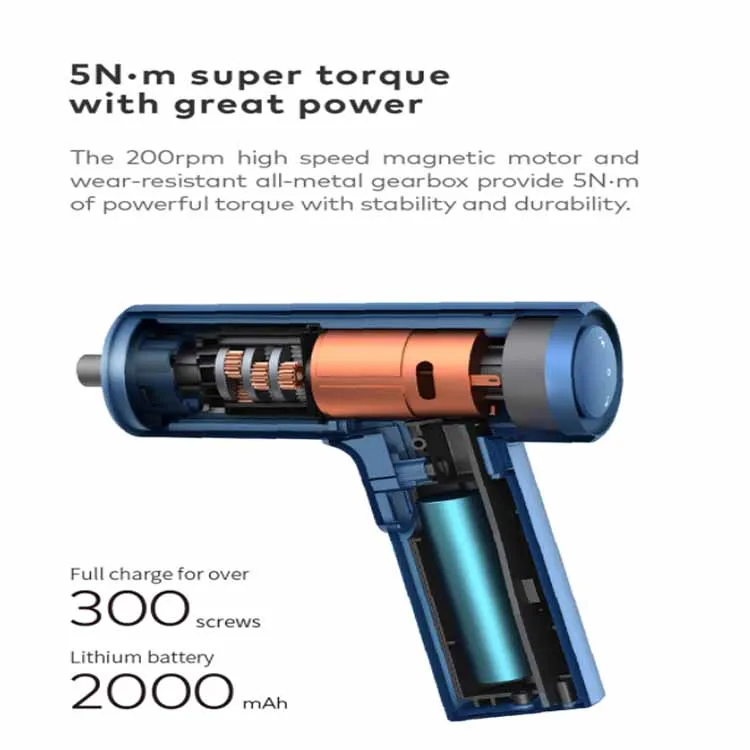  Литиевая батарея большой емкости 5 нм Super Torq Беспроводная прецизионная перезаряжаемая Отвертка Набор насадок электрические