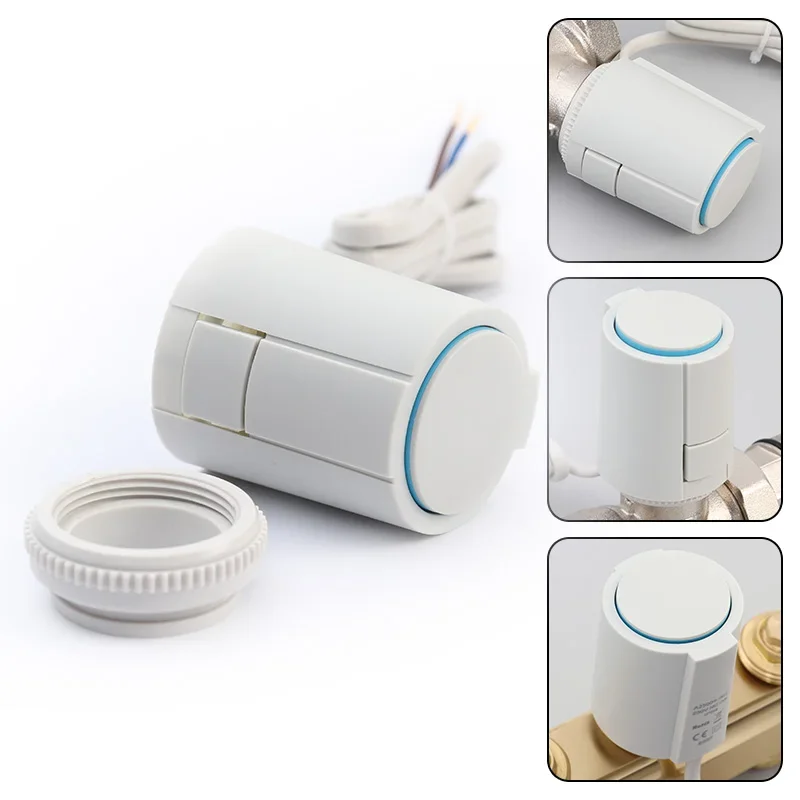 H30-9 Removable nut actuator Normally open for Underfloor Heating  Electric Manifold  M30x1.5mm