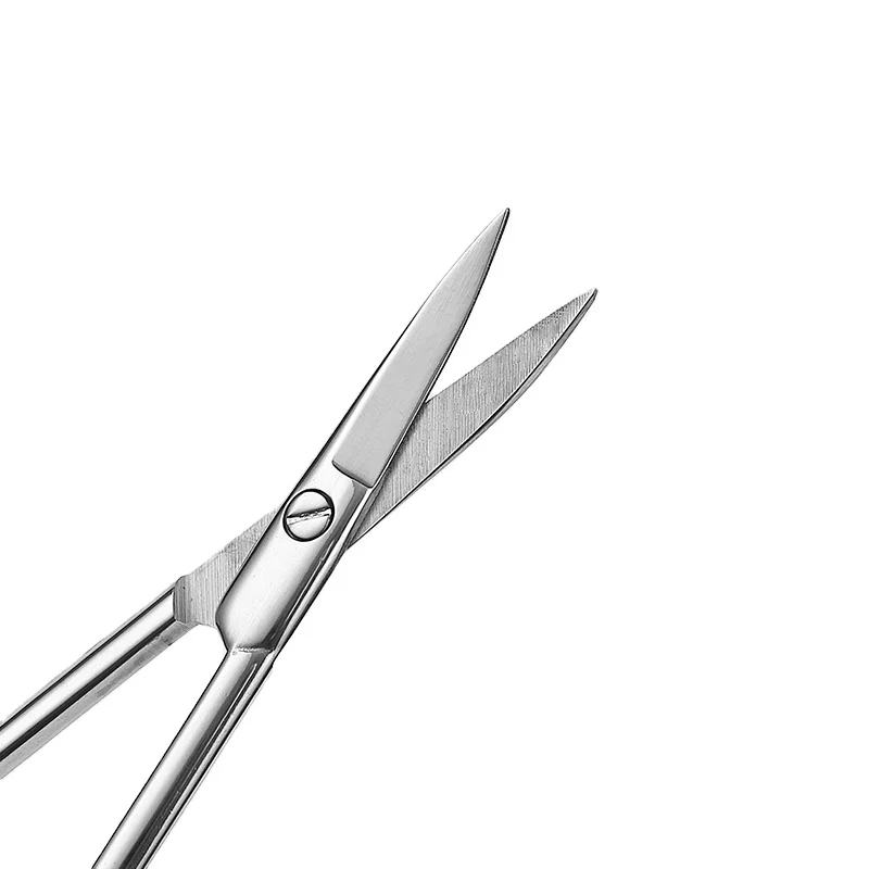 Private Label Custom Logo Stainless Steel Small Beauty Scissors Eyebrow Trimming Tools Eyelash Scissors