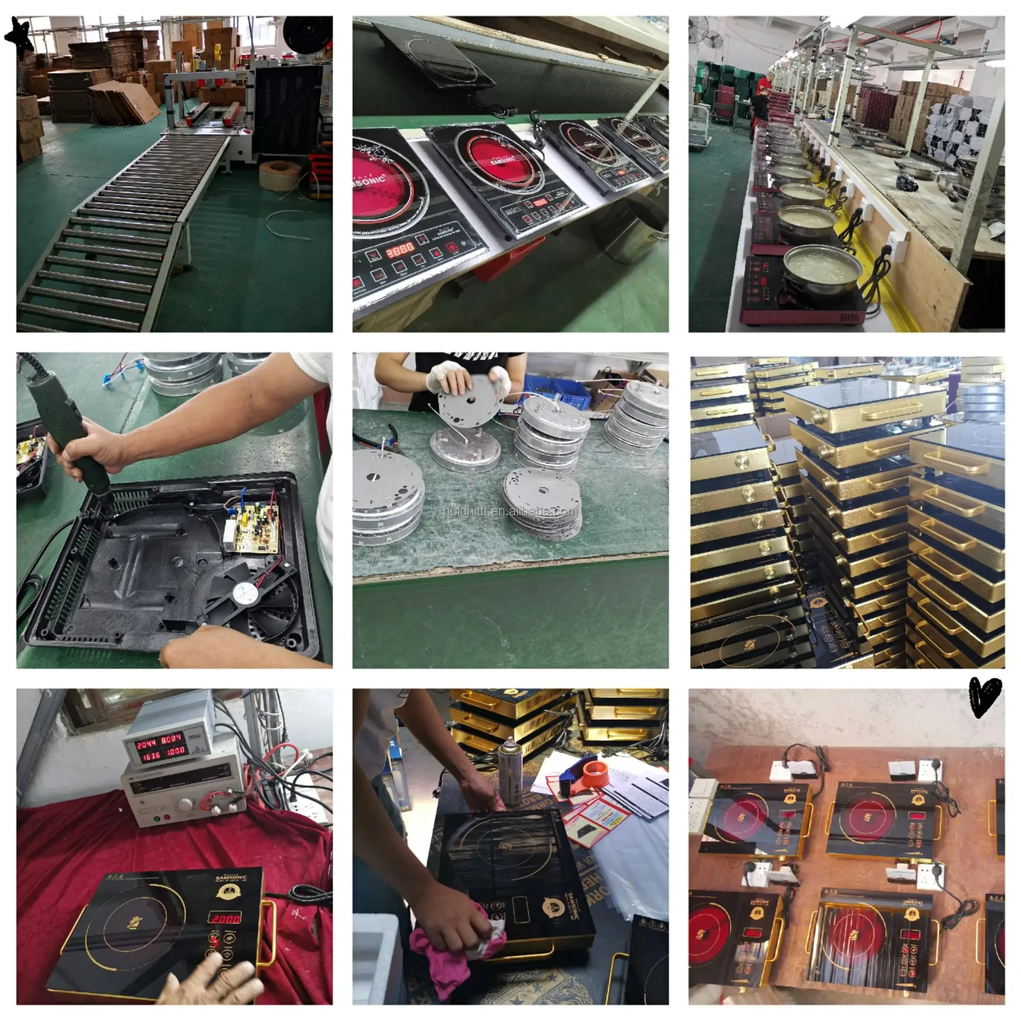 2000W induction cooktop ETL Built-in double electrical infrared hob 2 burner Induction cooker