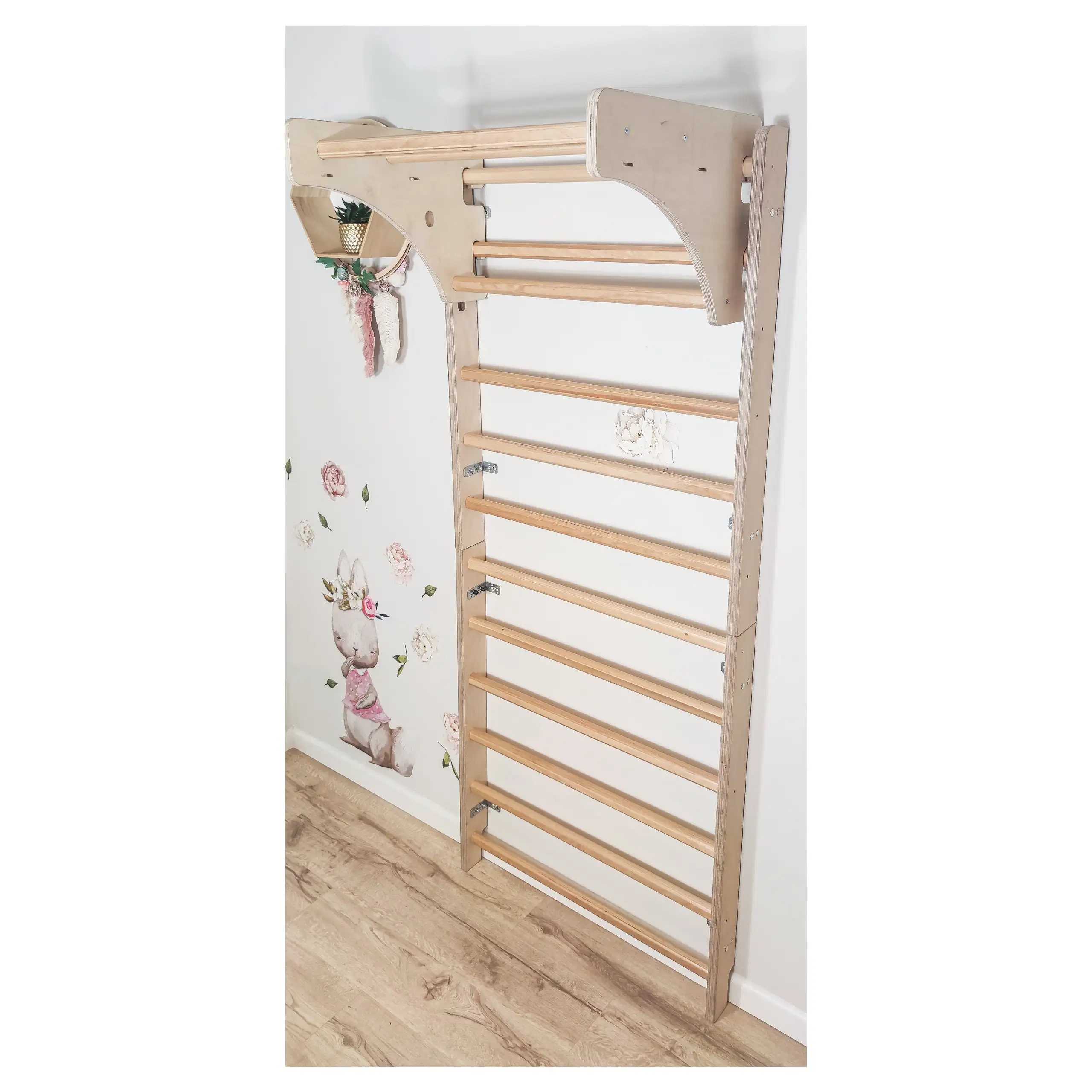 LM KIDS children play ground playground equipment Wooden swedish ladder wooden swing set