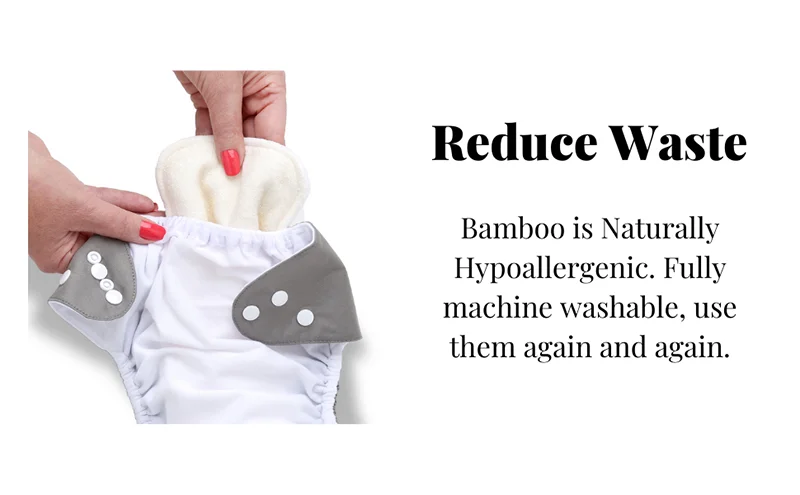 8pcs baby diaper Multiple Types Cloth Inserts High Absorbent Organic 3- Layer Baby Urine Mat Insert For Baby Cloth Diapers