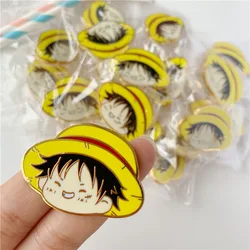 High Quality Animation Wearable Pirate King Cute Lapel Metal Badge Pin