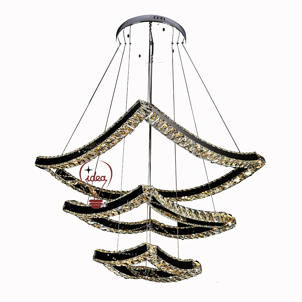 
Factory outlet K9 chandelier crystals modern hotel chandelier pendant lights 
