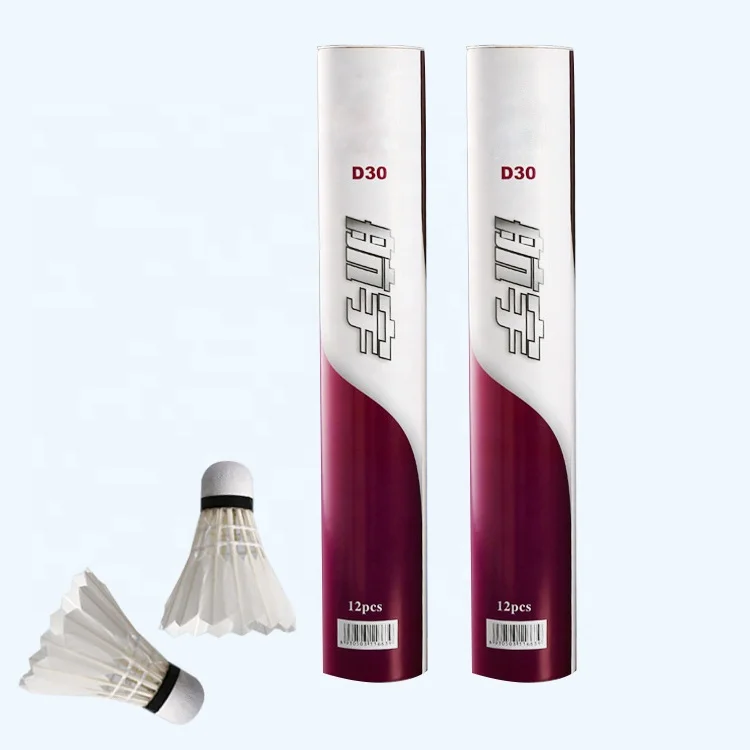 Оптовая продажа, профессиональный волан для тренировок, мячи для бадминтона с утиными перьями для бадминтона