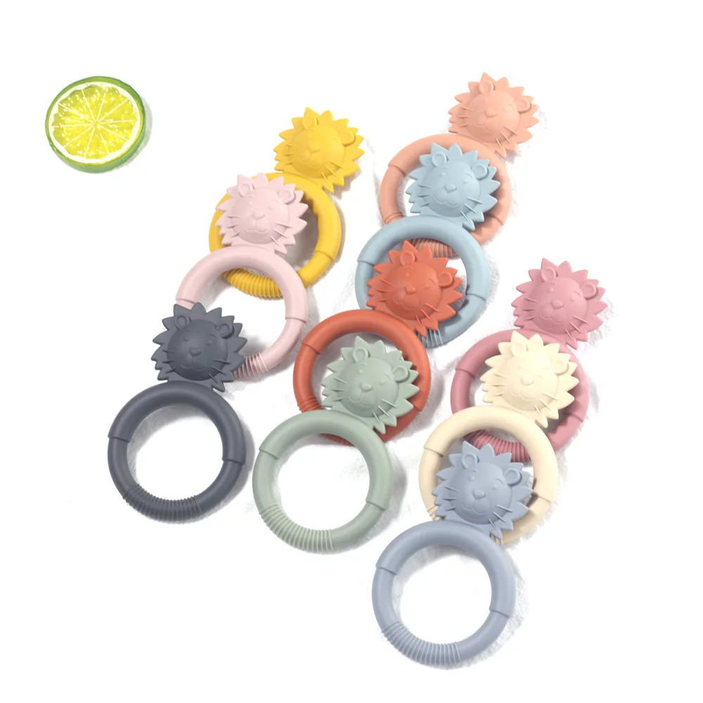 Hot Selling Silicone Baby Teether Toy BPA Free Funny Animal Shape Soft Chewable Toys