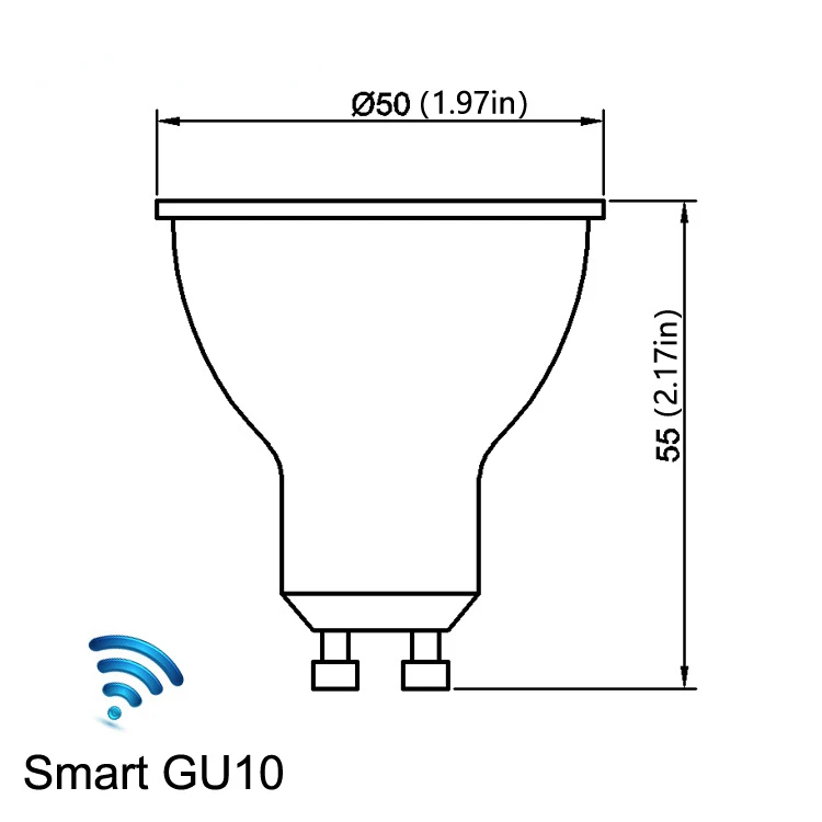 WiFi ZigBee graffiti GU10 bulb lamp Alexa Google home voice control smart lamp