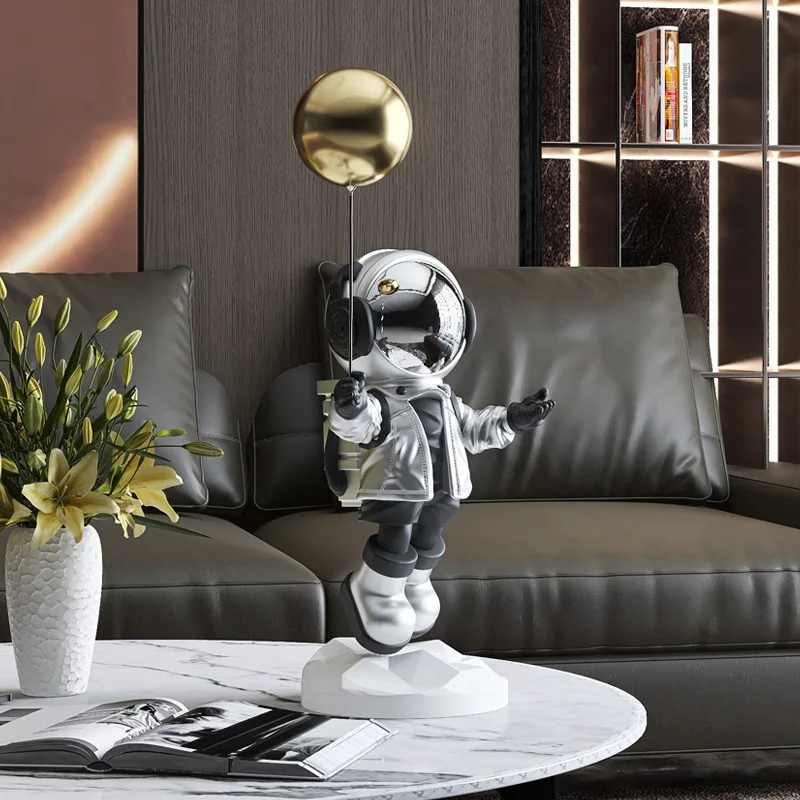 Light luxury astronaut living room decoration home accessories spaceman birthday gift wine cabinet desk