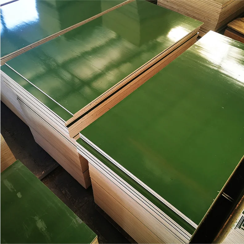 green pp plastic film faced plywood and polyester coated plywood nz formwork with CE