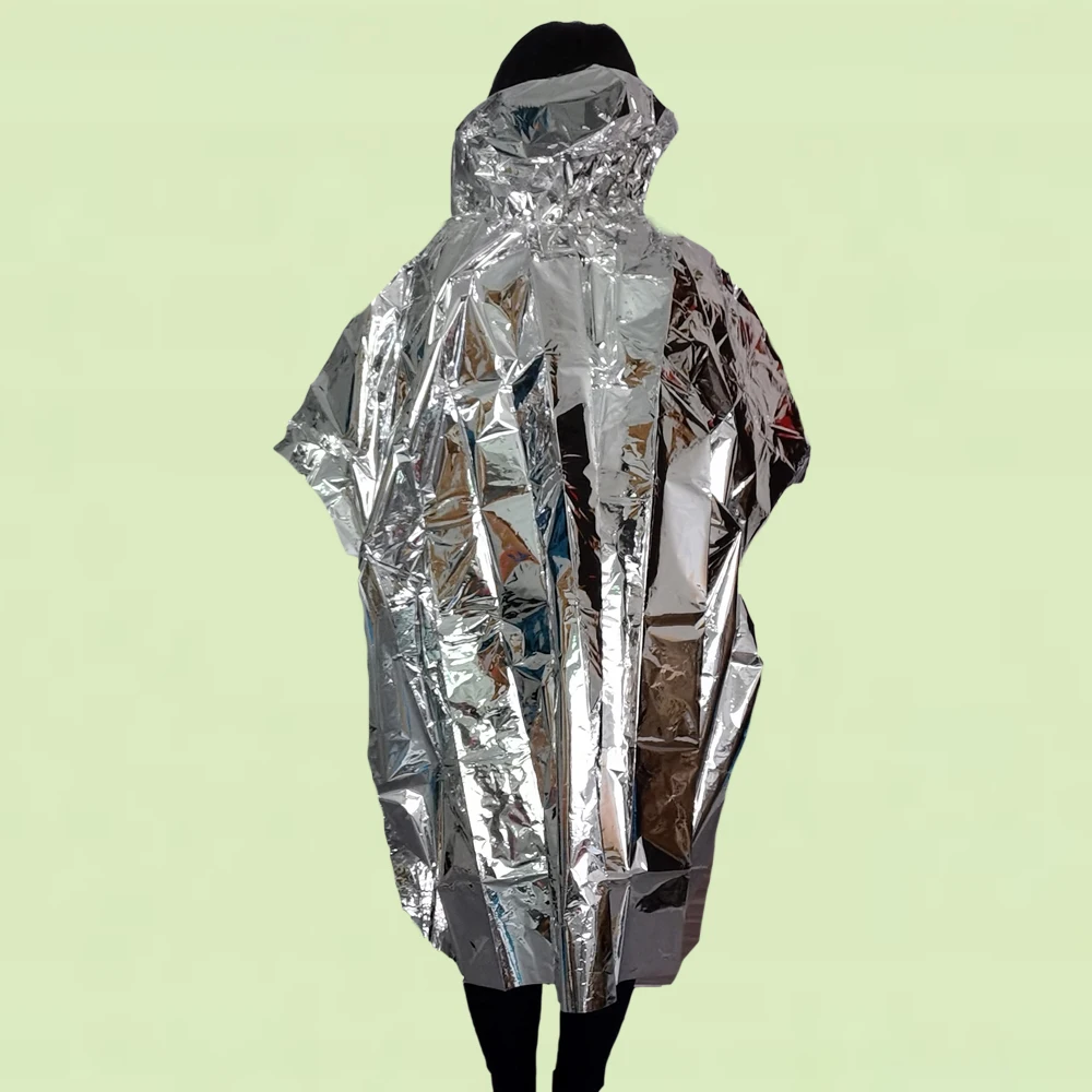 foil emergency rain poncho