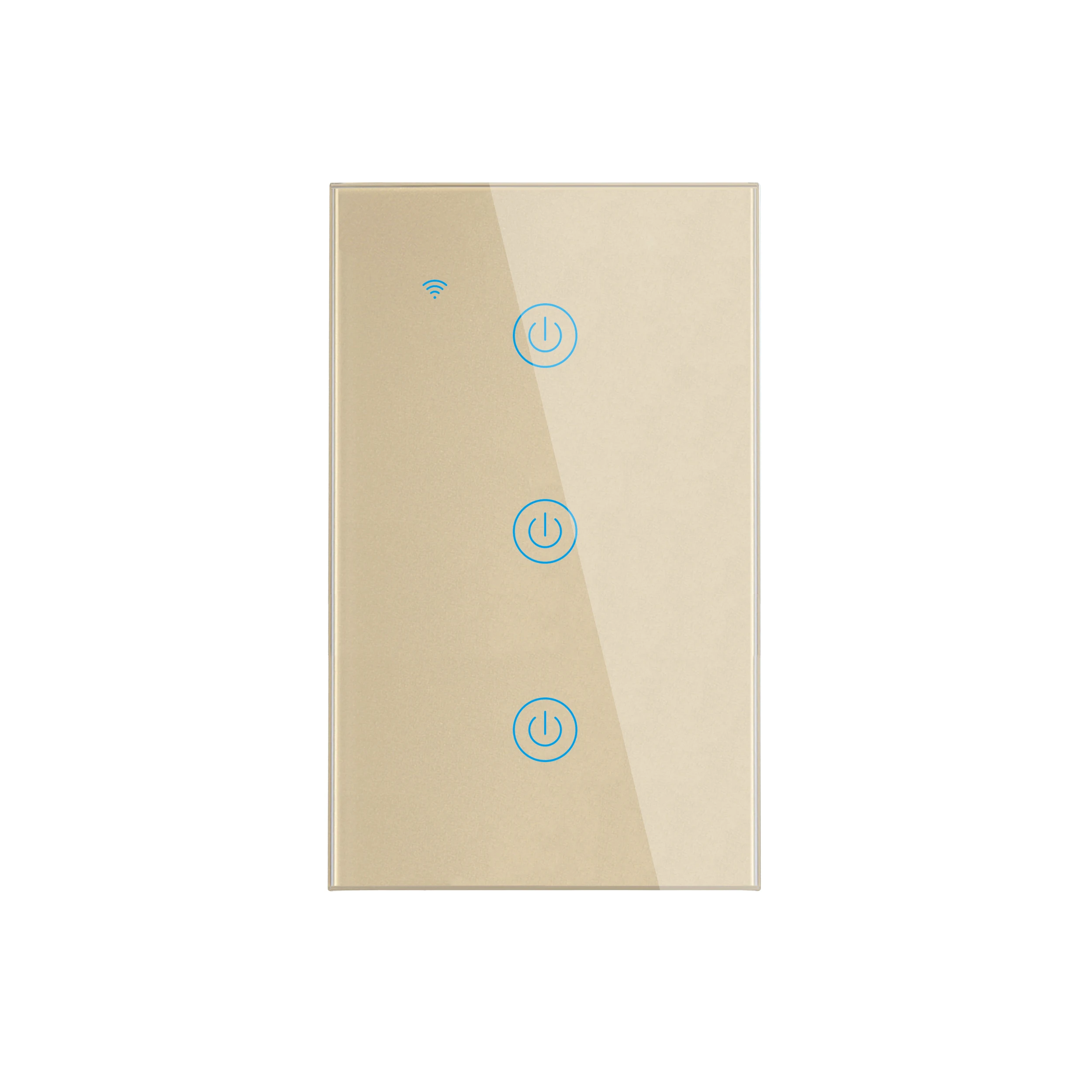 US Standard USA Tuya 3 Gang Touch Interruptor Inteligente Pared Wifi Smart