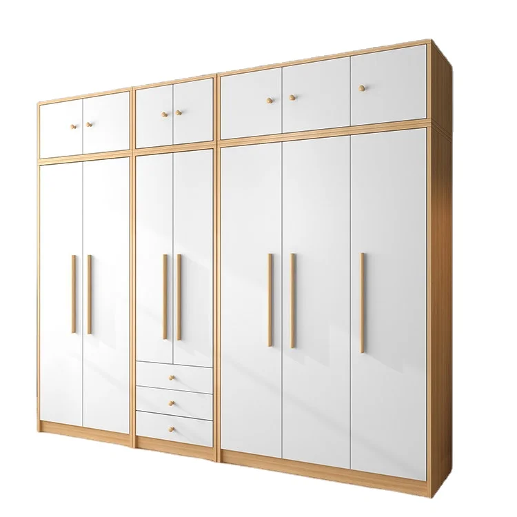 China supplier wooden modern style  bedroom furniture wall closet sliding wardrobes