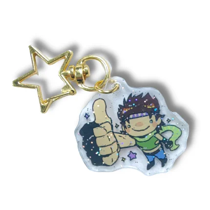 2023Custom Laser Cut Glitter Photo Print Plastic Acrylic Anime Acrylic KeyChain