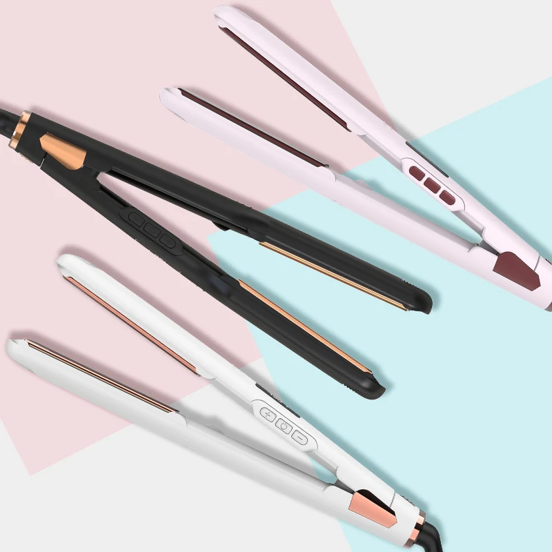 Factory price PTC Flat Iron portable hair straightener for a smooth finish  3D Floating Plates Quick Heat Up Hair straightener
