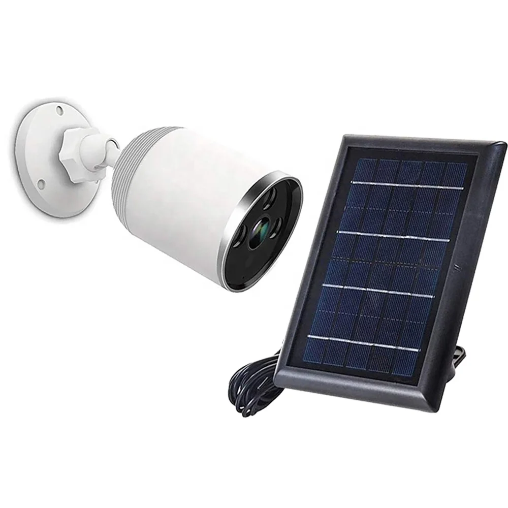 New 2021 Solar Panel Camera Smart Infrared PTZ Outdoor  1080P HD Waterproof Smart Ip WIFI Mini CCTV Solar Camera