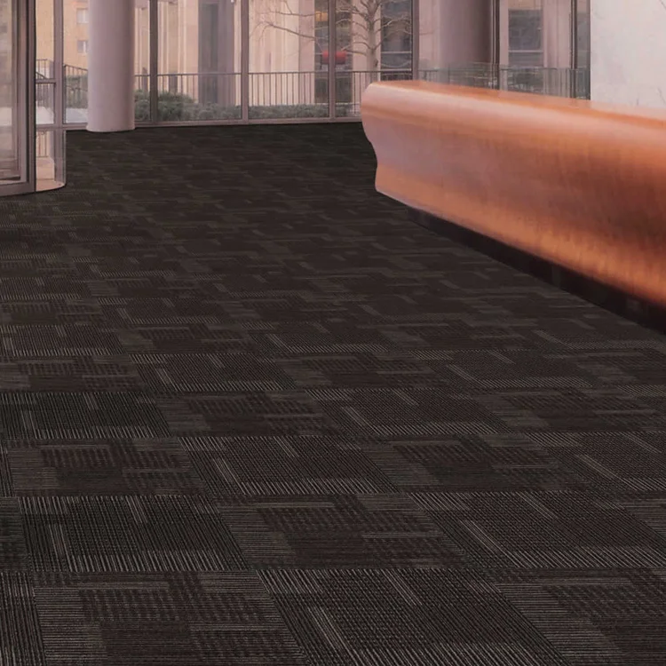 Xnuoao Wholesale PP carpets tile Improved Bitumen backing machine made carpet tiles business commercial office square carpet