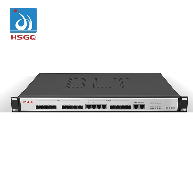 EPON OLT HSGQ-XE08 Поддержка до 512 ONUs FTTH 10G