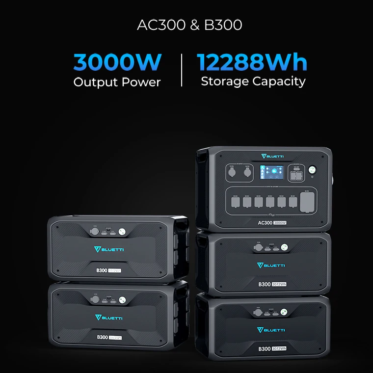 Modular Mobile Solar Power Grid 3000w Solar Generator Power Station