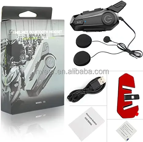 inveer  IPX67  water-proof rugged design duplex intercom  helmet headphone for motorcycle model X1