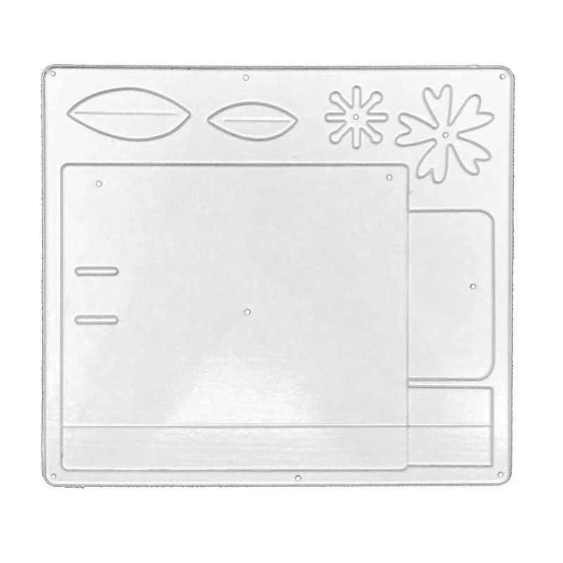 Fustelle Dies Cutting Die Cut Felt Bag Flower For Album Paper DIY Gift Card Decoration Embossing Dies New 2021