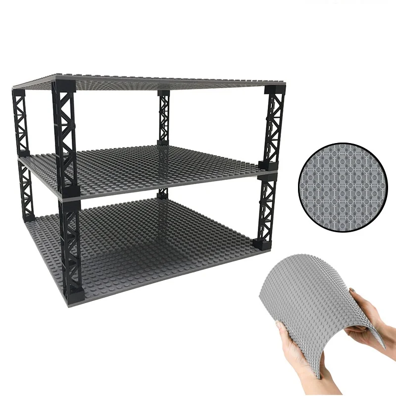 Bricks Base Plate 32*32 Studs Double-side Constructor Plates Stackable Classic Building Block Baseplate