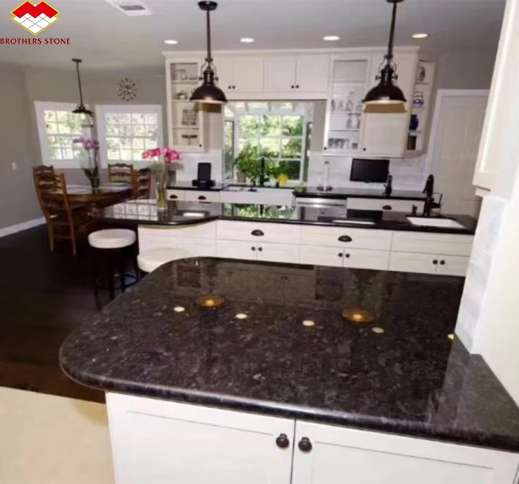 high quality Natural mongolian absolute black granite Angola Black Granite Tiles Price For Flooring And Countertop