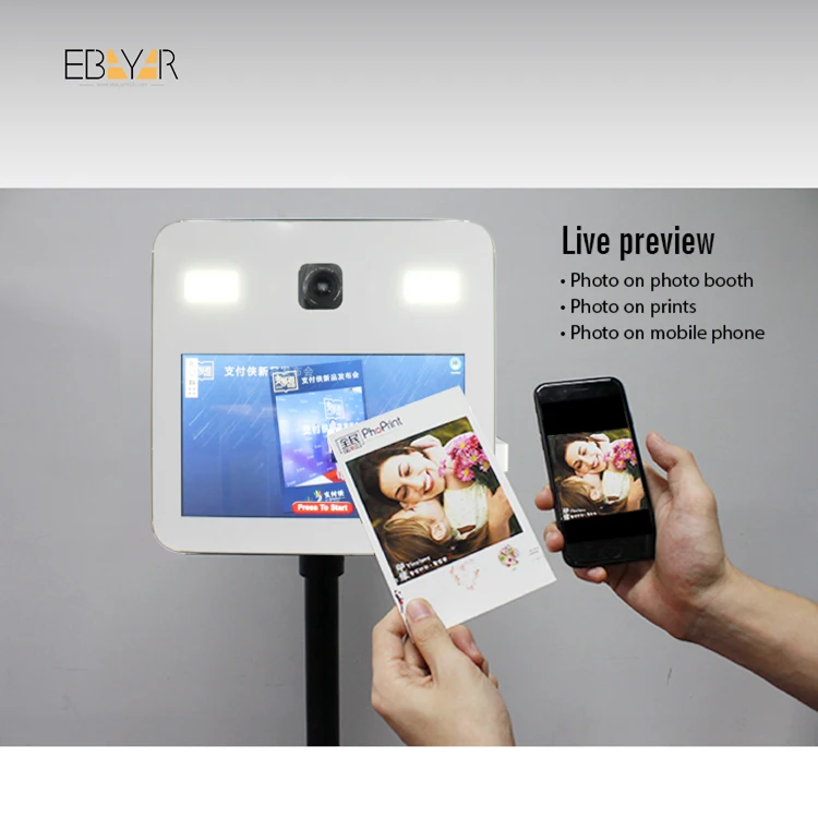 Портативный 21 5 Дюймов сенсорный экран фотобудка машина Ретро Dslr
