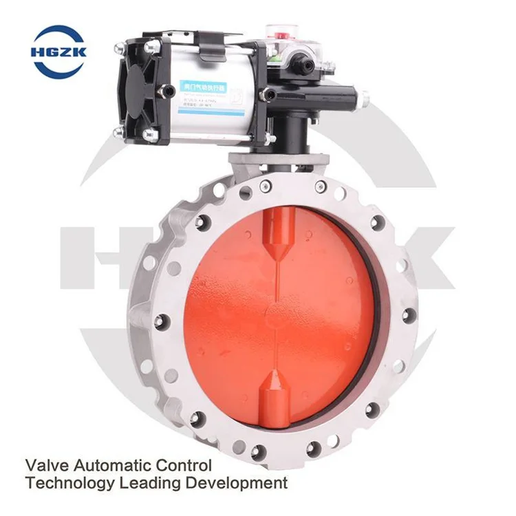 High-Pressure Aluminum Alloy Pneumatic V1FS Single Flange Butterfly Valve V2FS Double Flanges VFS Aluminium Butterfly Valves