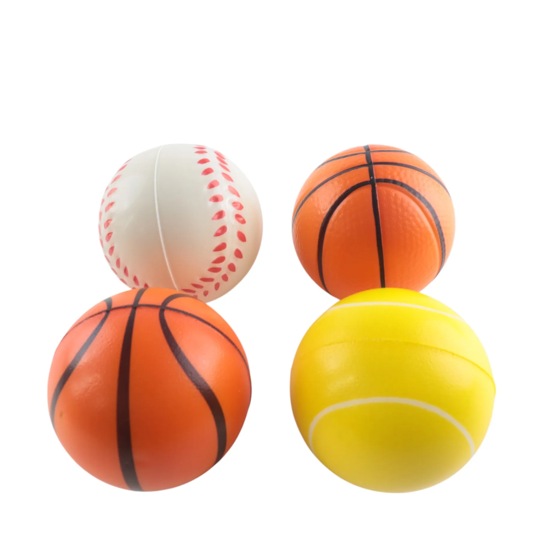 Squeezable mute bouncing basketball indoor silent ball toys for children training elastic silent basketball toys