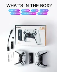 U9 Wireless 4K Game Stick With S905X3 Chipset PS PSP Retro Video Games Console Home TV Gaming Box Fun Gamebox Kids Gifts