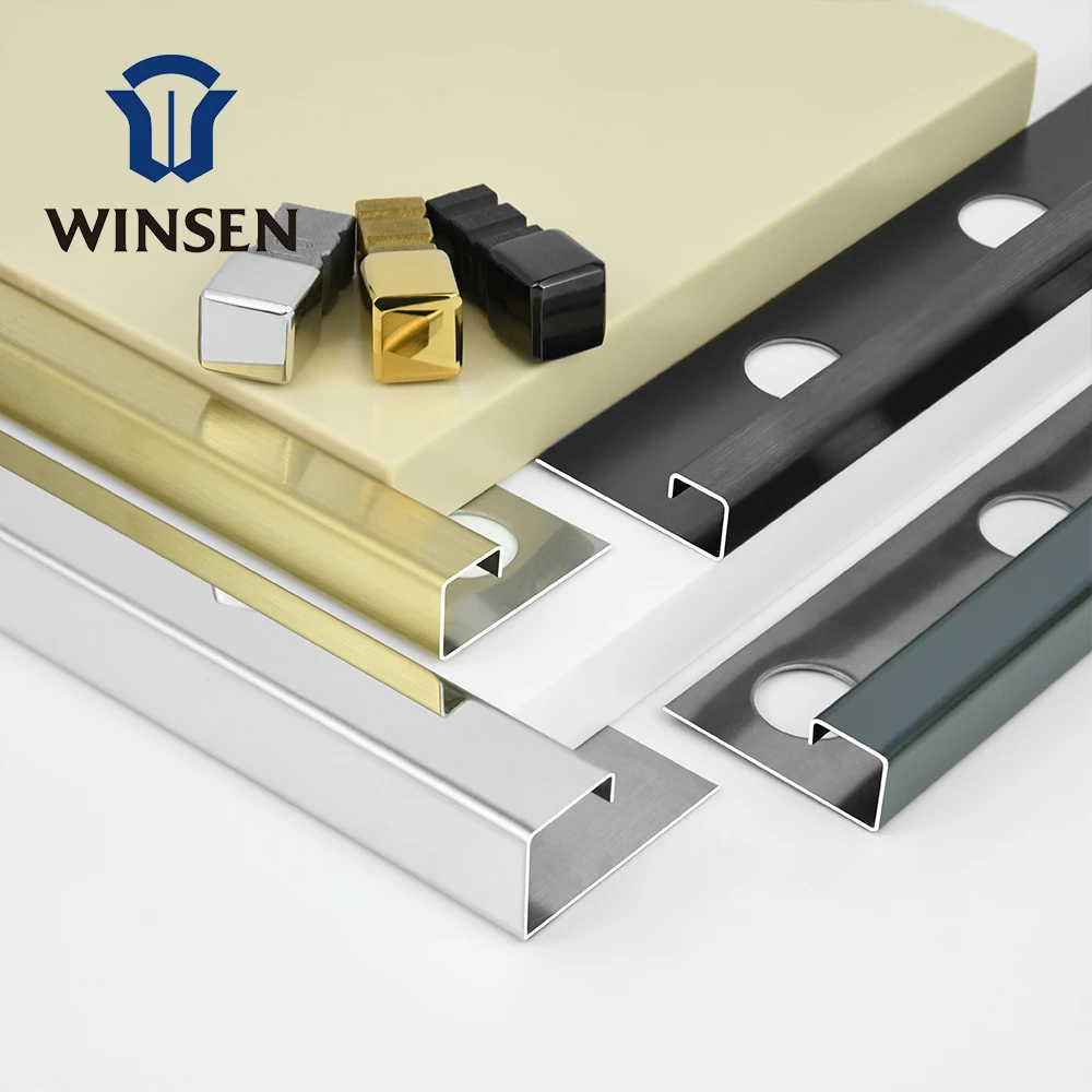 Wall Corner Covers Free Sample 304 Modern Style Floor Transition Strips 201 304 316 Grade Stainless Steel Tile Trim