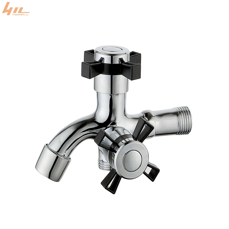 High Pressure High quality low price double-head tap faucet valve screw extractor damaged 2 Way Bib Cock